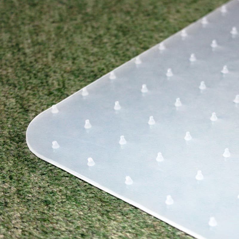 Cleartex® Polypropylene Rectangular Foldable Chair Mat for Carpets - 45" x 53"