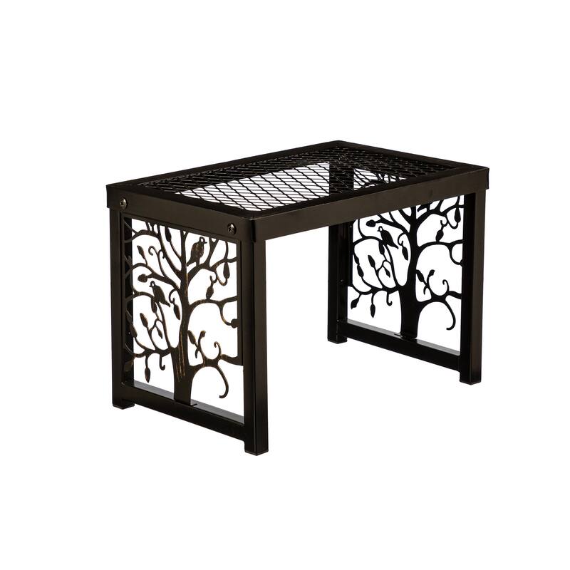 12" Decorative Metal Plant Stand, Set of 2