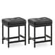 preview thumbnail 18 of 17, RENEWLINE 24.4" Backless Bar Stools Set of 2 - PU Leather Counter Height - Kitchen Island & Bar Set of 2 - Black