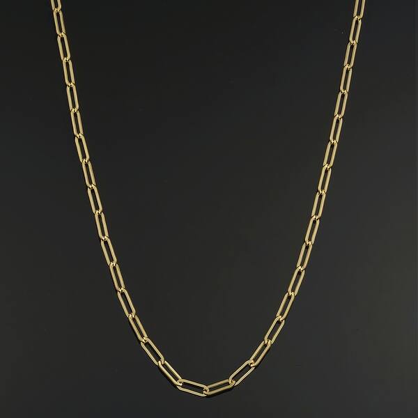 Rectangle Link Chain,Chain by ft GF768 14KT Gold Filled Large Paperclip Chain Rectangle Link Chain,Chain by ft GF768 14KT Gold Filled Large Paperclip Chain