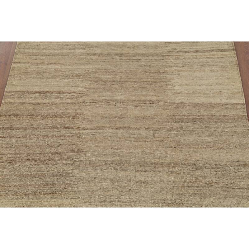Kilim Persian Vintage Area Rug Flatweave Wool Carpet - 4'11"x 6'7"