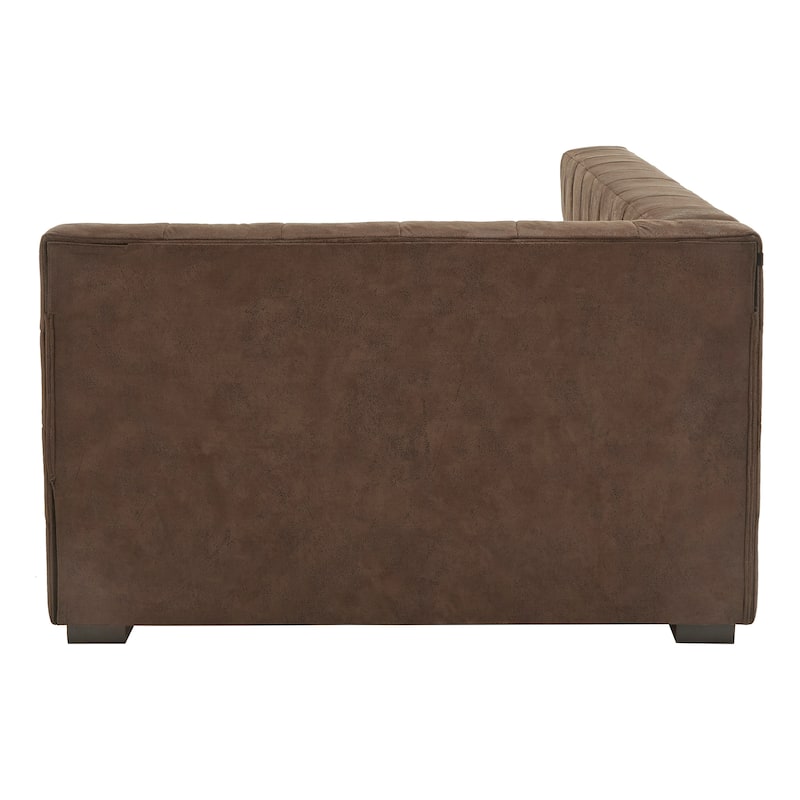Basingstoke Brown Microfiber Twin Size Lounger by iNSPIRE Q Modern