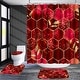 preview thumbnail 13 of 29, 4 Pcs Bathroom Shower Curtain Set,Bathroom Sets with Rugs