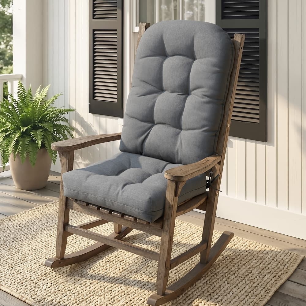 Outdoor Patio Adirondack Chair Cushion Lounge Rocking Chair Cushions Thickened Patio Chair Pad - See picture