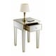 preview thumbnail 18 of 30, Convenience Concepts Gold Coast Mirrored 1 Drawer End Table