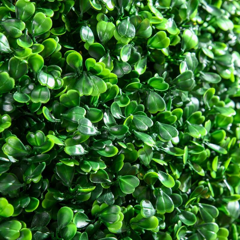 Set of 2 19.75 Inch Artificial Ball Boxwood Topiary Trees Balls