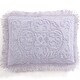 preview thumbnail 15 of 54, Medallion Chenille Shams. King Sham - Lavender