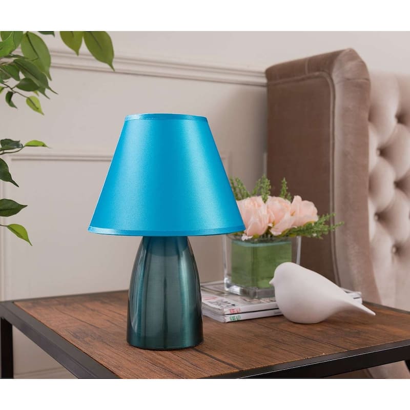 Metal Table Lamp - N/A - Blue