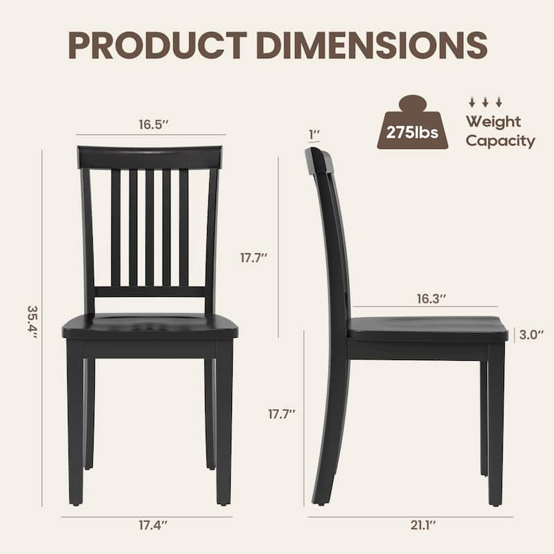 RENEWLINE Set of 2 Spindle High-Back Dining Chairs， Elegant and Comfortable Seating for Dining Rooms