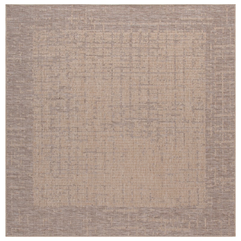 SAFAVIEH Sisal Jovanka Performance Indoor/Outdoor Rug - 6'7" Square - Natural/Beige