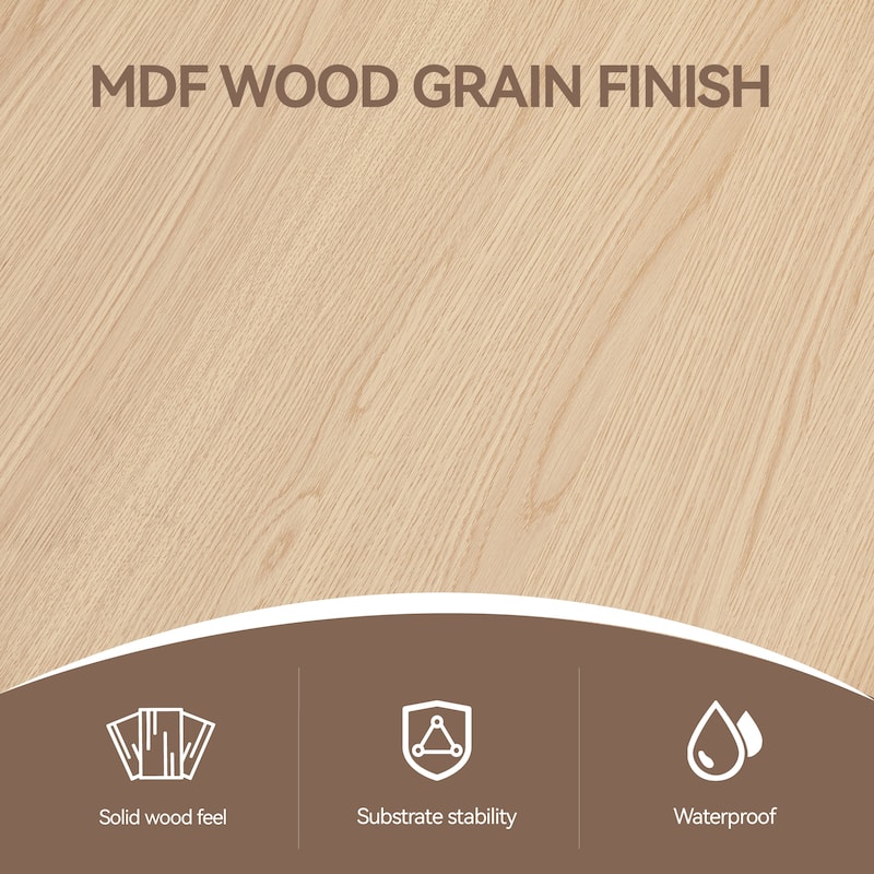 37 Inch Round Dining Table with Metal Legs, Small Kitchen Table for 2 to 4 People, Modern Space Saving Design