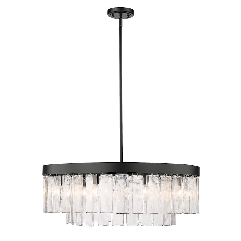 Golden Lighting 1768-9 Ciara 9 Light 27" Wide Waterfall Chandelier