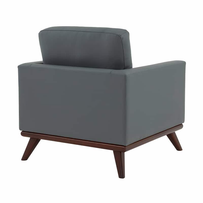 Chester Modern One-Seater Sofa Leather Or Mesh Upholstery Accent Arm Chair for Living Room Bedroom Lounge - 33.46