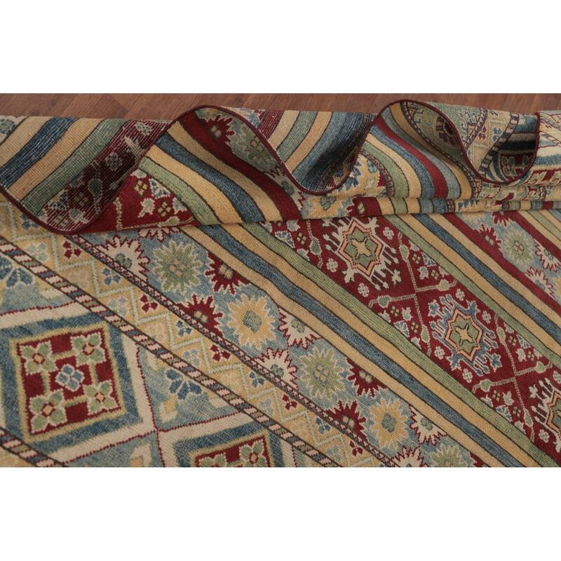 Kazak Oriental Large Area Rug Handmade Wool Carpet - 9'5" x 14'7"