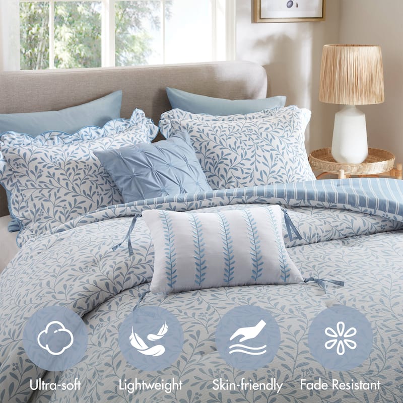 Madison Park Darcy 5 Piece Print Comforter Set