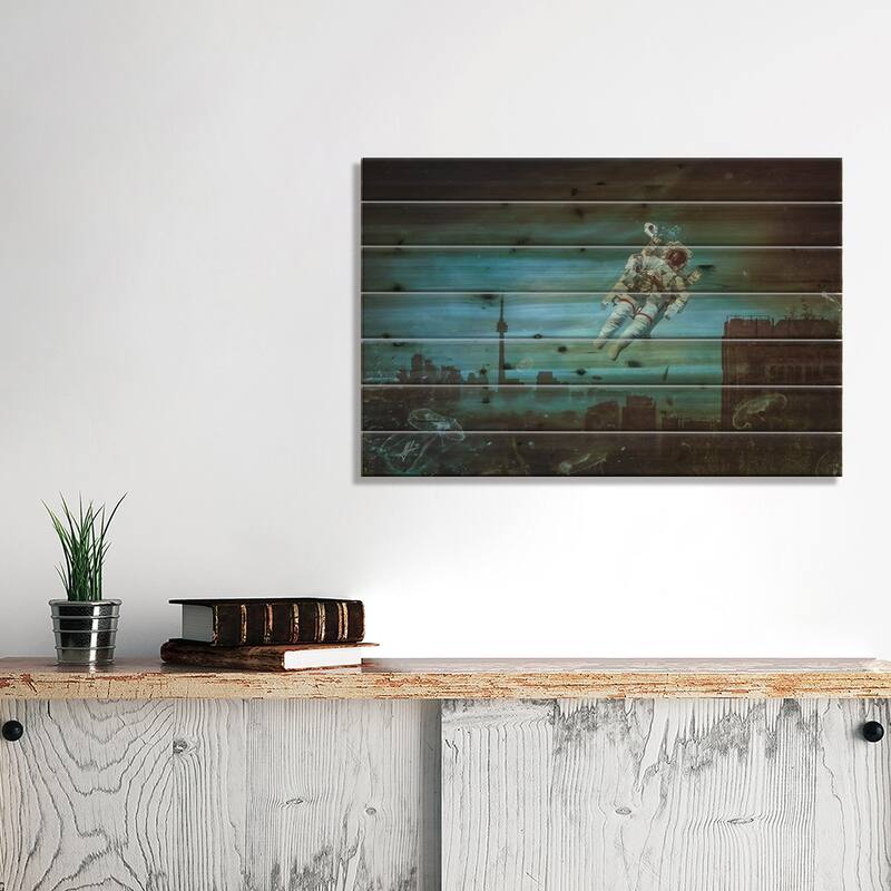 Sometimes Print On Wood by Mario Sanchez Nevado - Multi-Color