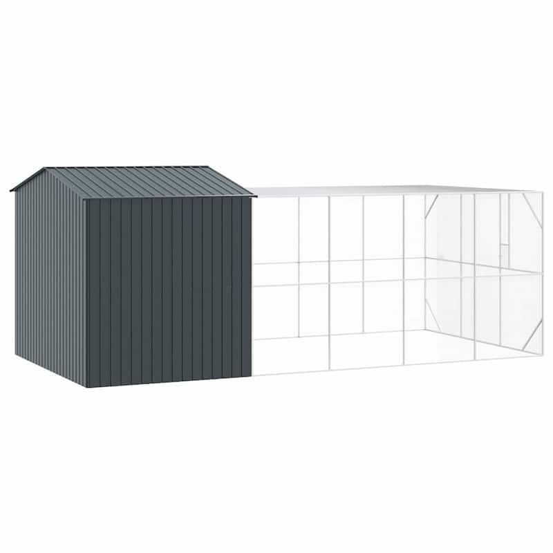 vidaXL Bird Cage Anthracite Galvanized steel