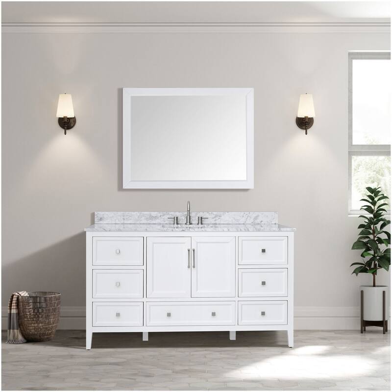 Avanity EVERETTE-VS61-WT-C Everette 60" Free Standing Single Basin
