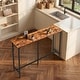 preview thumbnail 6 of 6, 55'' Counter Height Bar Dining Table with Metal Frame Rectangular Pub Sofa Table for Kitchen ,Living Room