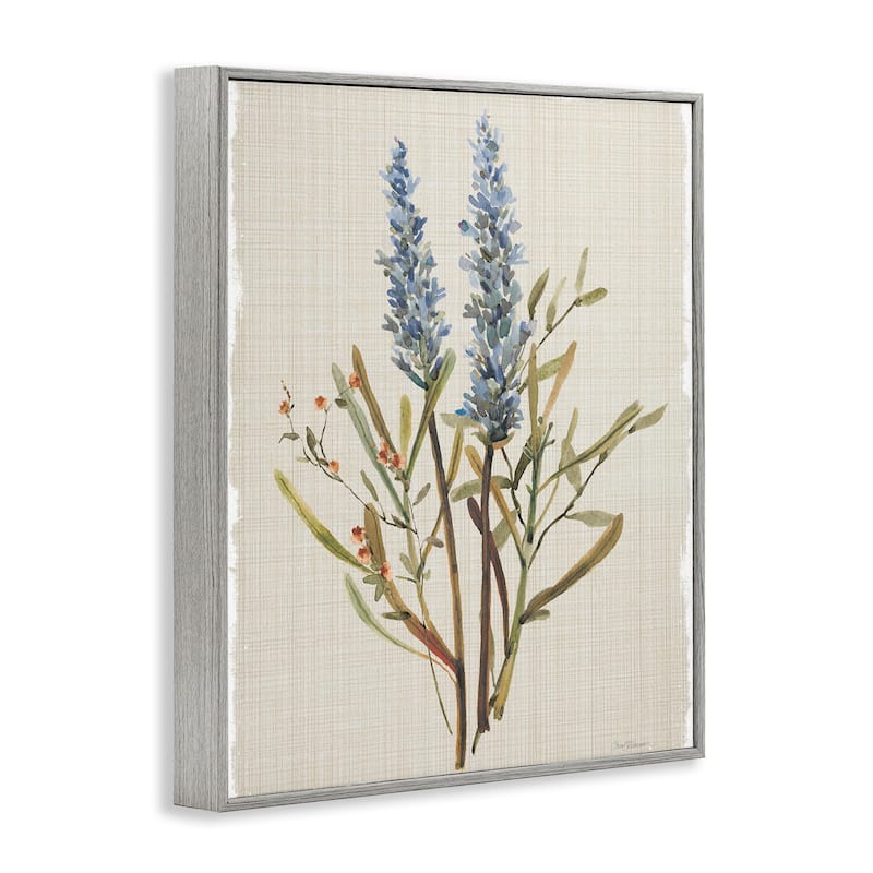 Stupell Natural Lavender Sprigs Framed Giclee Art Design By Carol Robinson