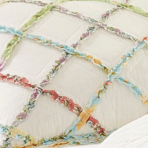 Laura ashley ruffled garden euro sham 2025