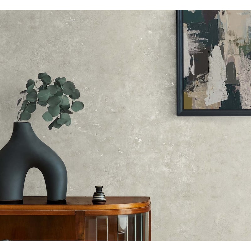Seabrook Designs Cement Faux Embossed Vinyl Unpasted Wallpaper