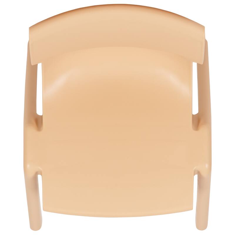 2 Pack Plastic Stack School Chair with 13.25"H Seat, K-2 School Chair