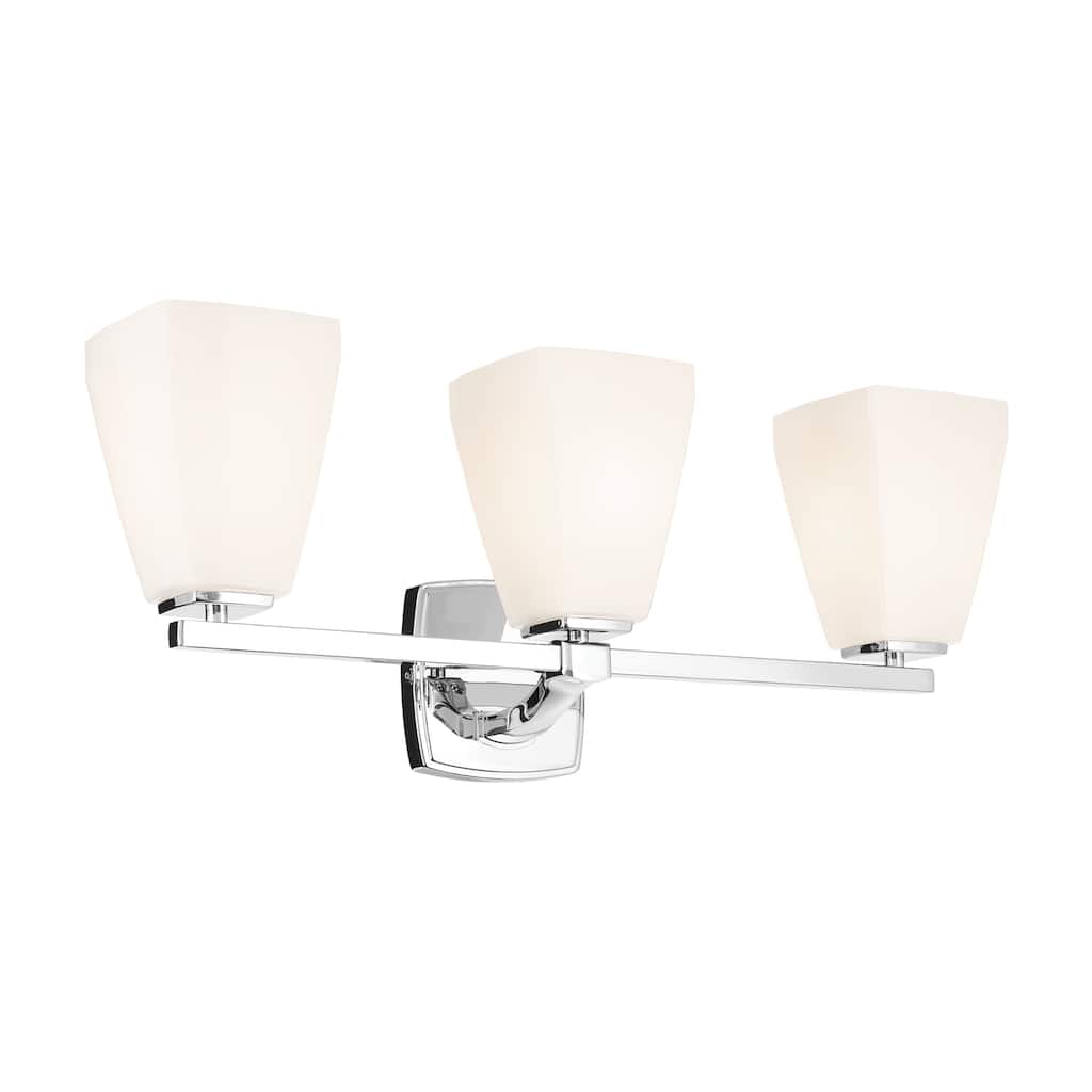 Kichler Lighting Marant 23.75" 3-Light Vanity Light with Opal Glass in Chrome