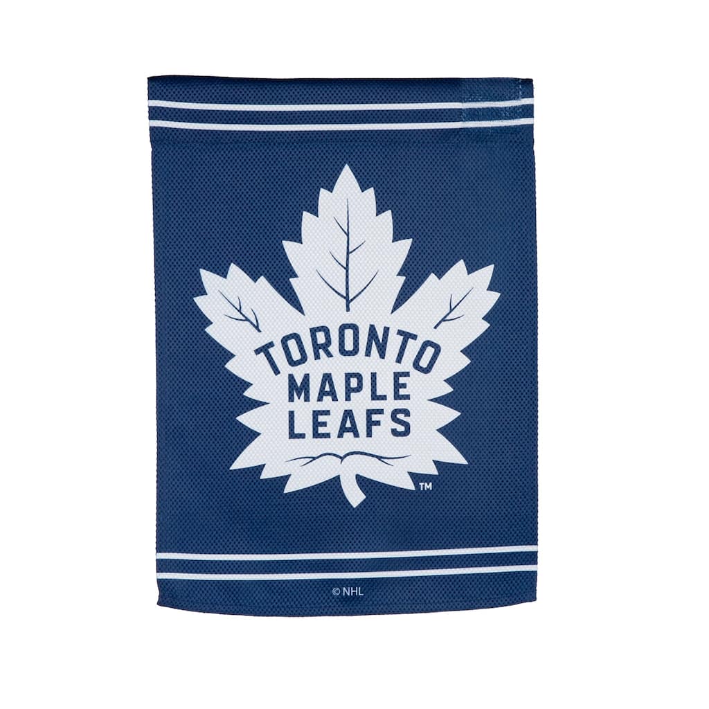 Embossed Suede Flag, Garden Size, Toronto Maple Leafs