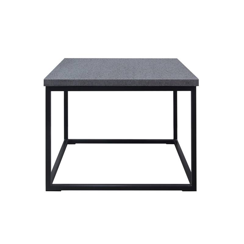 Casual Elements Grey Concrete/Resin Square Coffee Table