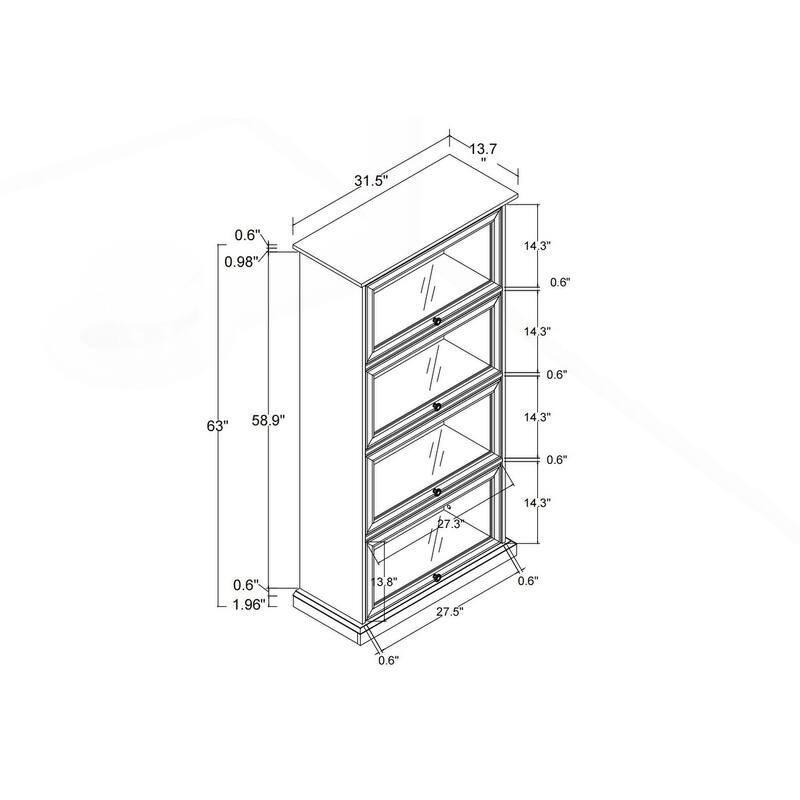 Stylish Multi-functional Glass Display Cabinet for Various Rooms