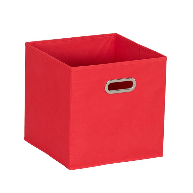 Household Essentials Open Fabric Cube Storage Bins, Set of 6