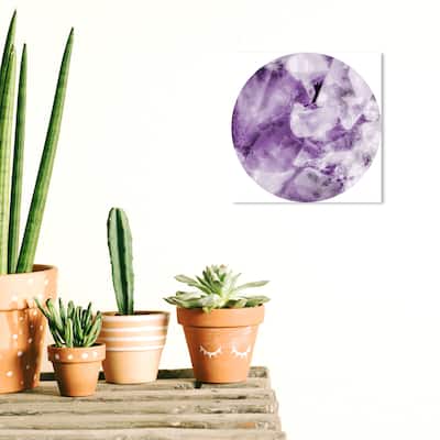 Wynwood Studio Prints Abstract Amethyst Cluster Purple and Lavender Modern & Contemporary Wall Art Canvas Print