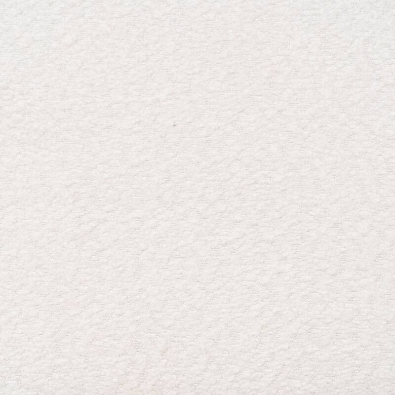 Wylam Cream Sherpa Knit Upholstered Curved Mango Wood Bench