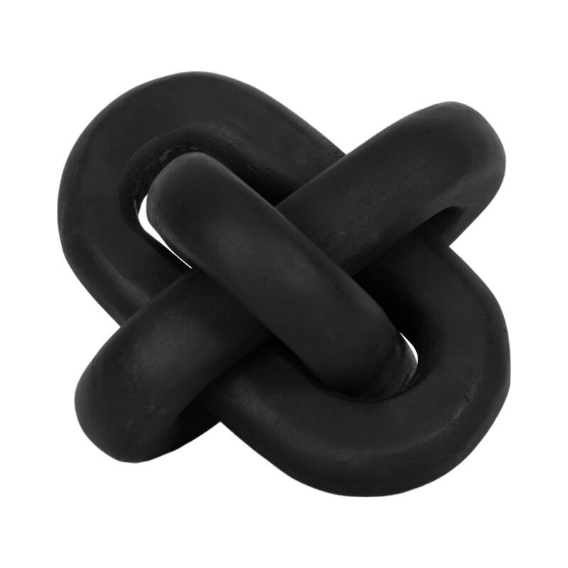 Sagebrook Home Neutral Wood Decorative Knot Figurine