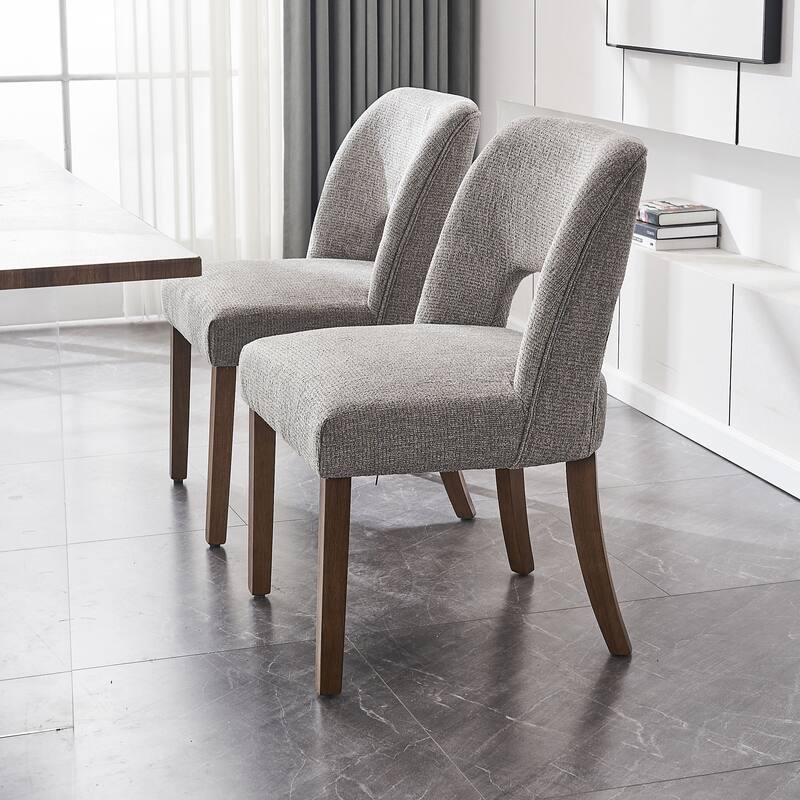 Wooden Dining Chairs Set of 2/4/6,Modern Fabric Upholstered Dining Room Chair Kitchen Chairs