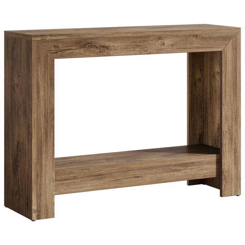 41.34-inch Rectangle Wood Console Table Simple Geometric Entryway Accent Table