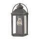 preview thumbnail 1 of 3, Hinkley Anchorage Collection One Light 5W Med. LED Outdoor Small Wall Mount Lantern, Aged Zinc Aged Zinc