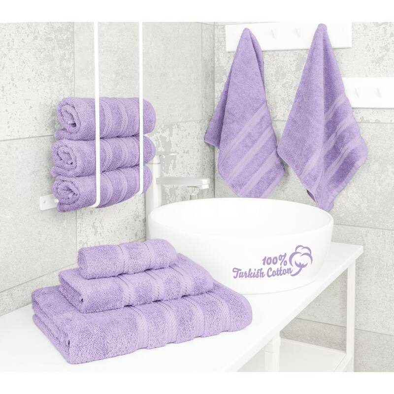 American Soft Linen 6 Piece Turkish Cotton Bath Towel Set