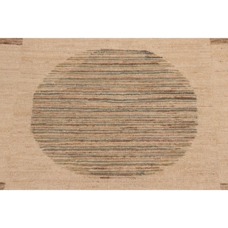 Earth Tone Desert Pillar Gabbeh Hand Knotted Area Rug
