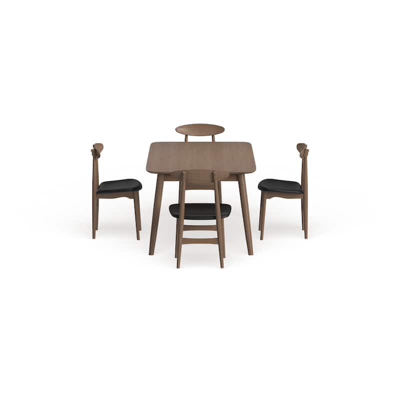 Carson Carrington Haapajarvi Mid-century Modern 5-piece French Oak Dining Set