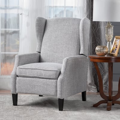 Contemporary Modern Recliner, Tufted Push-back Recliner