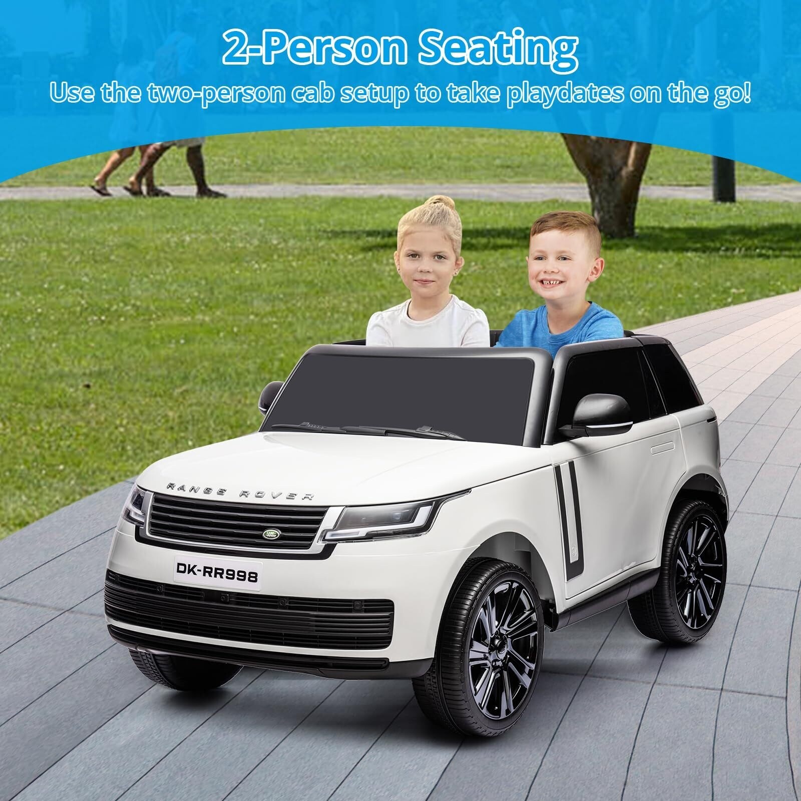 Two person top ride on car