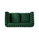 preview thumbnail 5 of 21, Somerville Polyester Chesterfield Loveseat by Christopher Knight Home