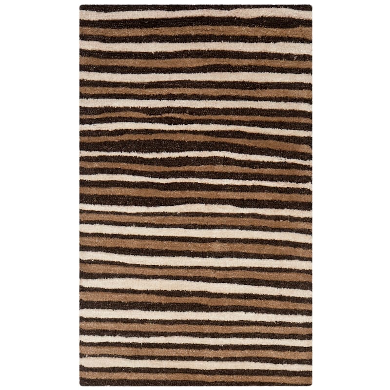 Martha Stewart by SAFAVIEH Hand Drawn Stripe Wool/ Viscose Rug