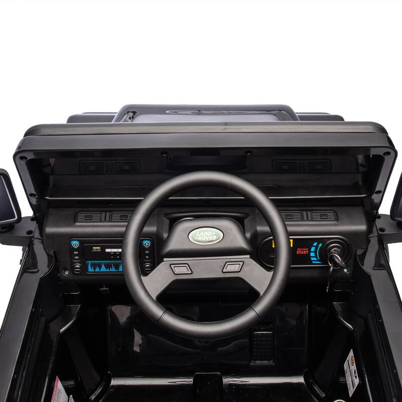 24V Land Rover Defender Kids Ride-On Car, Remote Control, Dual 55W Motors, Bluetooth, LED Lights, Ages 3-7