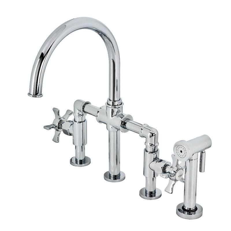 Kingston Brass Hamilton Bridge Kitchen Faucet - Polished Chrome
