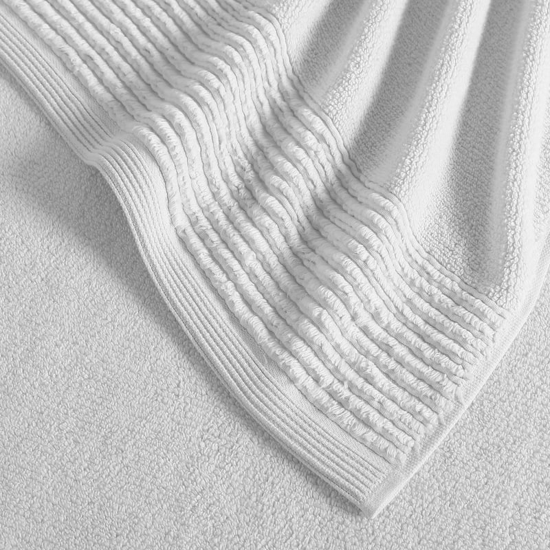 Vera Wang Sculpted Pleat Solid Cotton Multi Size Towel Set