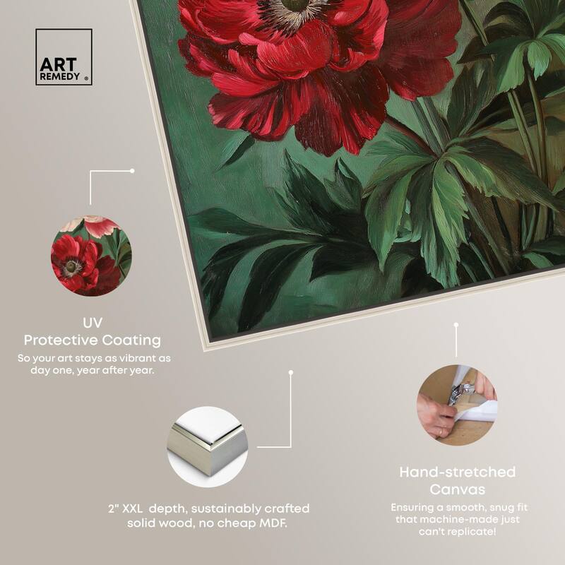 Symphony of Peonies Canvas by Art Remedy
