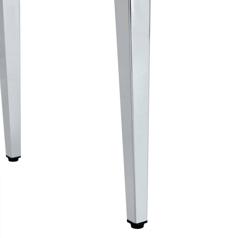 Set Of 2 Pu Leather Backrest Chairs With Gold Metal Legs, 16.2*18.5*34.6 Inches